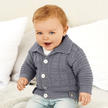 Anleitung 075/8 B, Baby Jacke mit Kragen aus Baby Classic dk von Rico Design