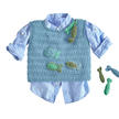 Anleitung 192/0, Baby-Pullunder mit gehäkelten Fischen aus Cotone-Emozione von Junghans-Wolle