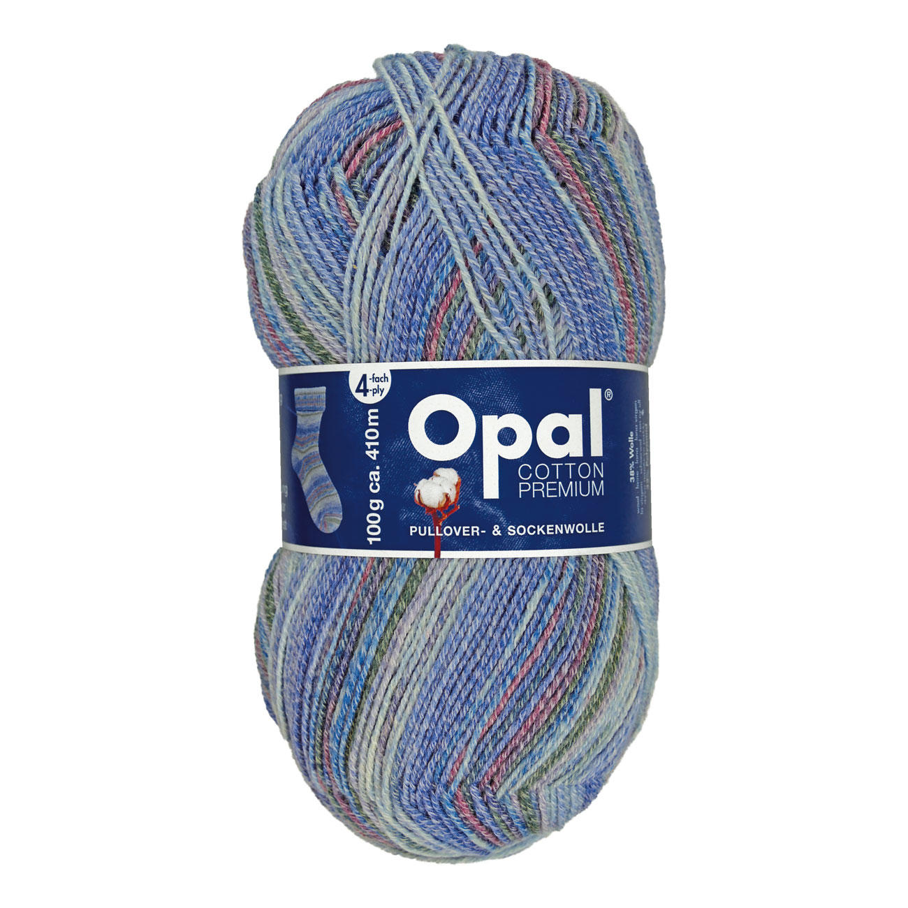 OPAL *Cotton Premuim 2020* 100g Sockenwolle 4-fach Wolle,stricken,Baumwolle