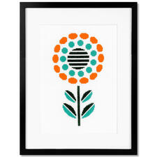 Kreuzstichbild - Abstract Flower I