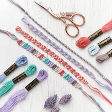 Set Freundschaftsbänder, Pastell