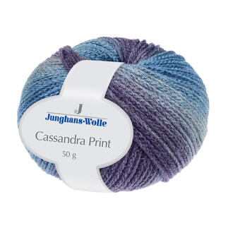 Cassandra Print von Junghans-Wolle in Blau/Violett, 50 g