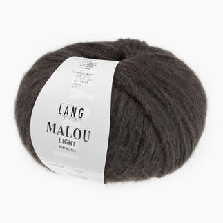 Dunkelgraue Wolle 'Malou Light' von LANG Yarns, 50g