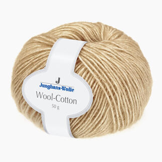 Wool-Cotton Garn von Junghans-Wolle in Natur