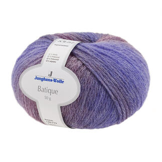 Wolle Batique von Junghans-Wolle in der Farbe Gewitter, 50 g Knäuel.