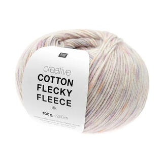 Rico Design Creative Cotton Flecky Filato DK: Matassa 100g In Lilla (Colore 11) – Misto Cotone E Lana