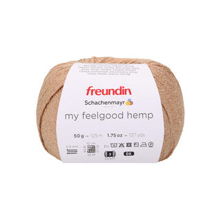 Garn my feelgood hemp in der Farbe Sand