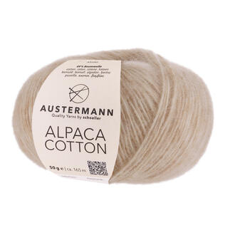 Alpaca Cotton von Austermann, 50g weiche Mischung aus Alpaka und Baumwolle.