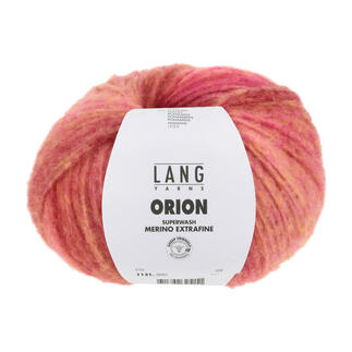 Orion von LANG Yarns in rosa-orangefarbener Mélange-Optik