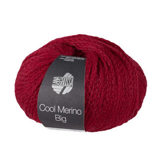 Garnknäuel von Cool Merino Big in einem tiefen Rot.