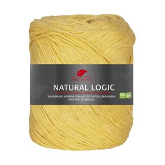 Hanf-Baumwollgarn Natural Logic von Pro Lana in Gelb.