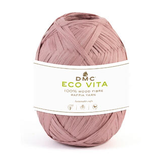 Rosa Raffia-Garn Eco Vita von DMC in einer kleinen Kugel