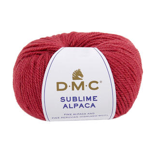 Sublime Alpaca von DMC in kräftigem Rot, feine Qualität.