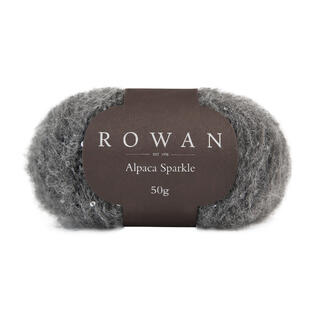 Rowan Alpaca Sparkle Garn in dunkelgrau, 50g