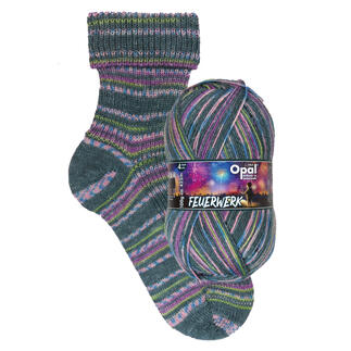 Socken und Wollknäuel 'Opal Feuerwerk', 11650