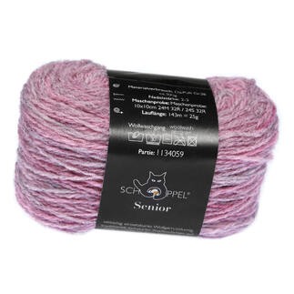Schoppel Senior Garn in Rosa, 100% Schurwolle, 50 g.
