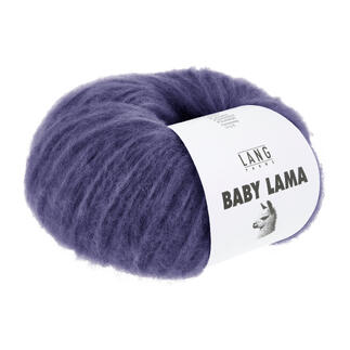 Baby Lama Garn in warmer Violettfarbe.