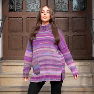 Anleitung 414/3, Rollkragenpullover aus Capri von Rellana® Garne 
