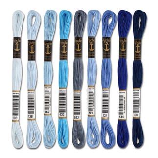 Anchor-Sticktwist Blau Sie haben eine riesige Farbauswahl. Sie haben beste Bügeleigenschaften.