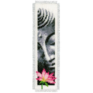 2 Lesezeichen im Set - Buddha/Lotus 