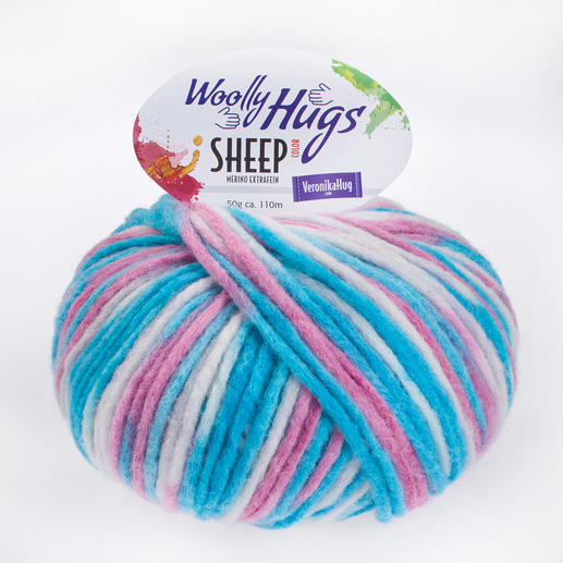 Sheep Color von Woolly Hugs, 81 Türkis-Pink-Color 