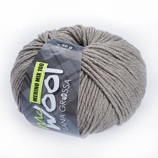 Mc Wool Merino MIx 100 120 schwarz 50 g Fb Lana Grossa Wolle Kreativ