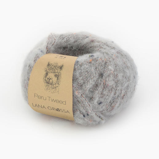 Fb Peru Tweed Lana Grossa 13 anthrazit 50 g Wolle Kreativ