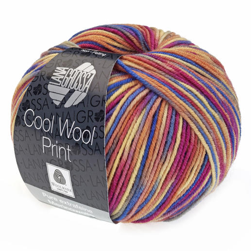 Cool Wool Merino Print von Lana Grossa, 17 versch. Farben