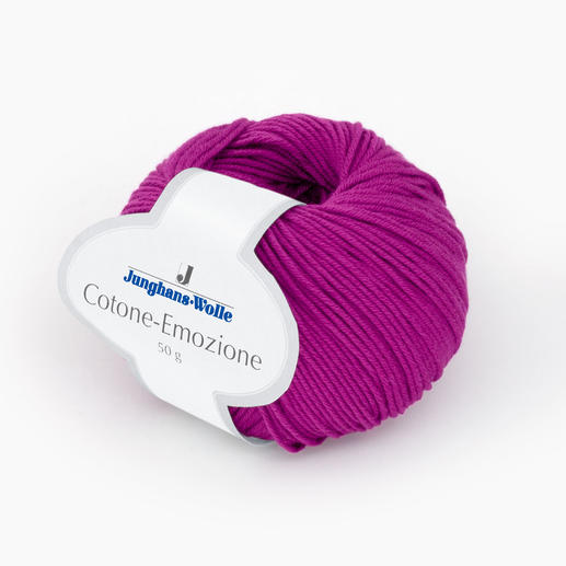 Häkelgarn Cotone-Emozione von Junghans-Wolle in erika, 50 g.