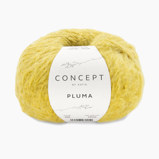 Wolle 'Pluma' von Katia in Ocker