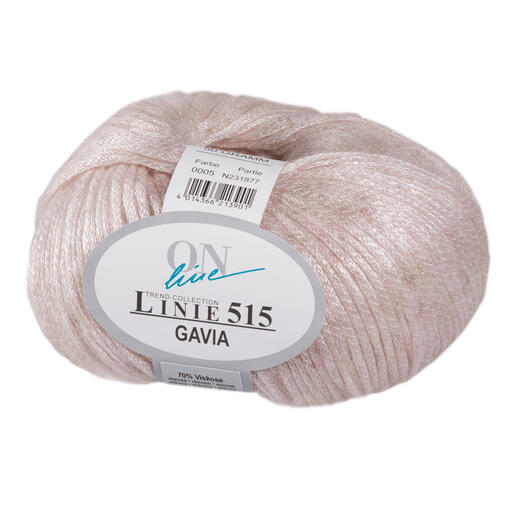 Linie 515 Gavia in Rosé, 50 g, mit Etikett.