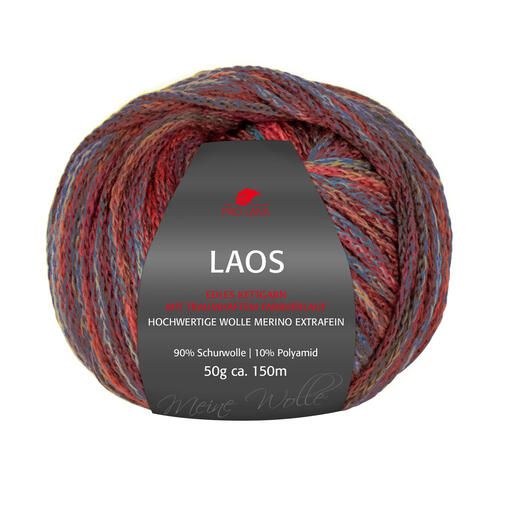 Laos von Pro Lana, bunte Wolle in Herbstfarben.