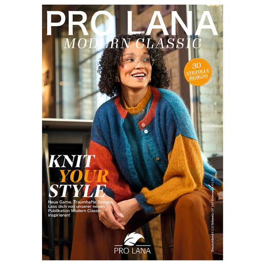 Heft ModernClassic No.1 von Pro Lana mit Strickdesigns