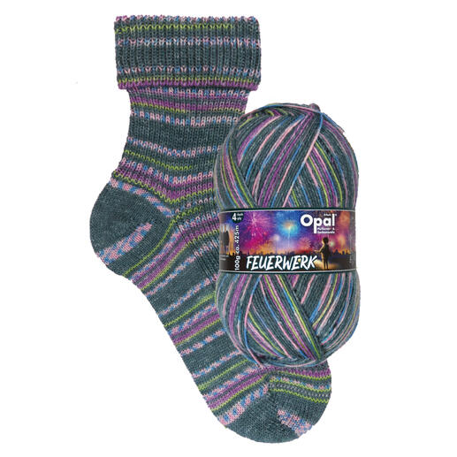 Socken und Wollknäuel 'Opal Feuerwerk', 11650
