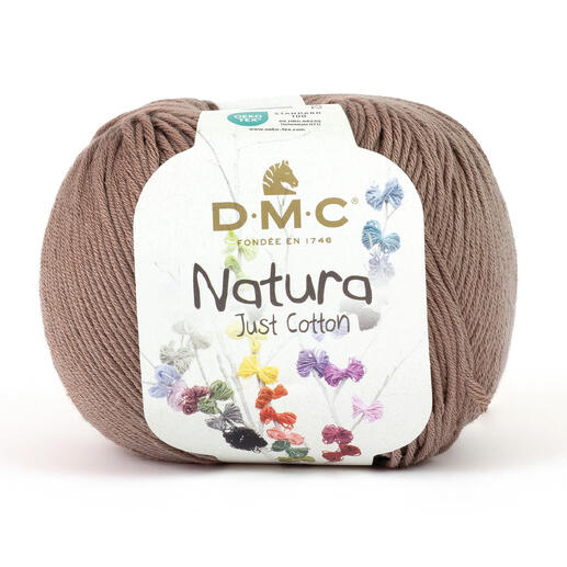 DMC Natura Just Cotton Garn in warmem Braun, 50g