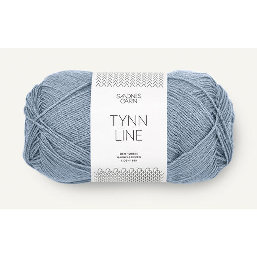 Garn Sandnes Tynn Line in blaugrau