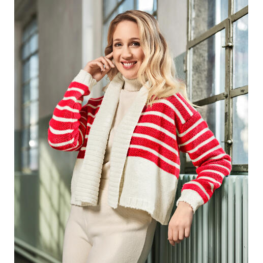 Anleitung 222/4, Cardigan aus Alpaka Deluxe von Pro Lana 