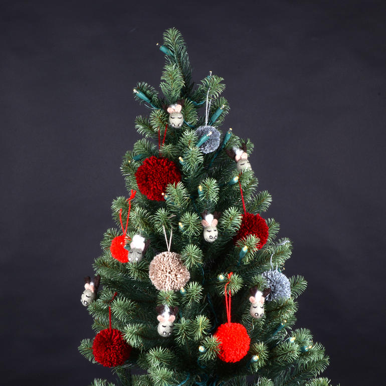 Anleitung 844/4, Christbaumschmuck aus Wolle 