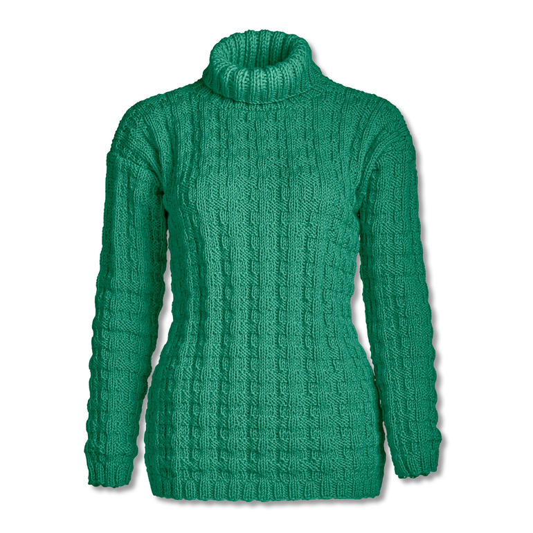 Anleitung 069/9, Damen-Rollkragenpullover aus Merino-Classic von Junghans-Wolle 