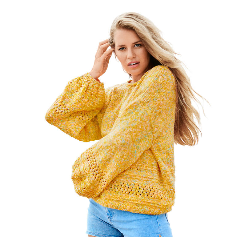 Anleitung 083/1, Pullover aus Creative Lazy Hazy Summer Cotton dk von Rico Design 