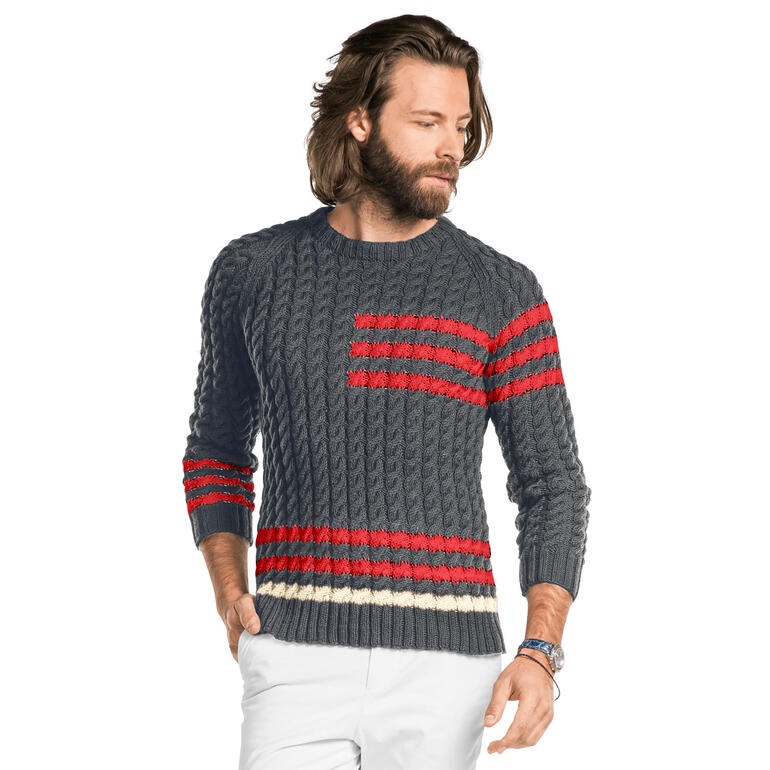 Anleitung 394/1, Pullover aus Merino-Cotton von Junghans-Wolle 