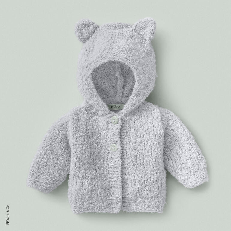 Anleitung 450/1, Baby-Kapuzenjacke aus Phil Chouchou von phildar 