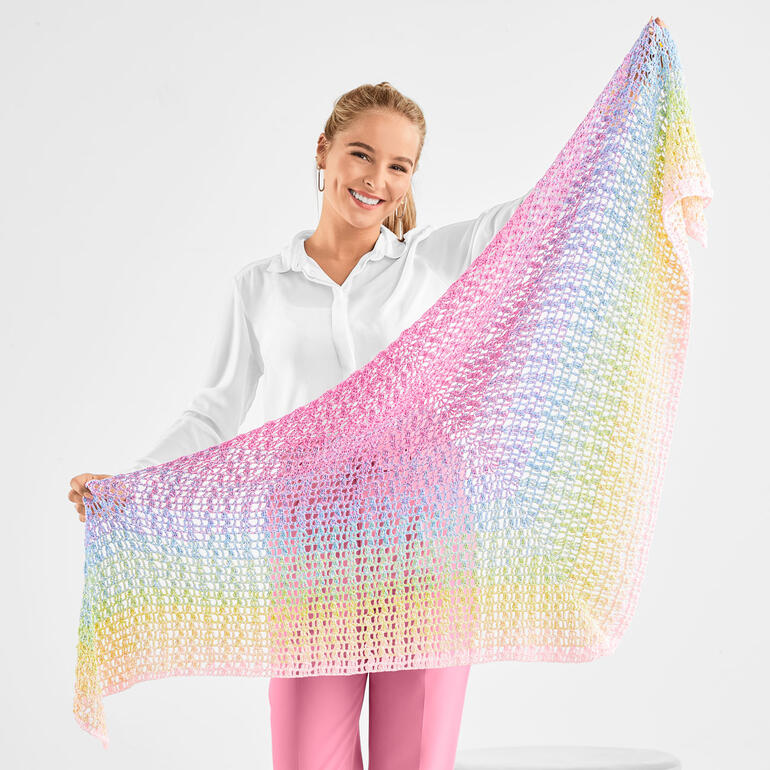 Anleitung 058/2, Häkeltuch aus Bobbel Cotton von Woolly Hugs 