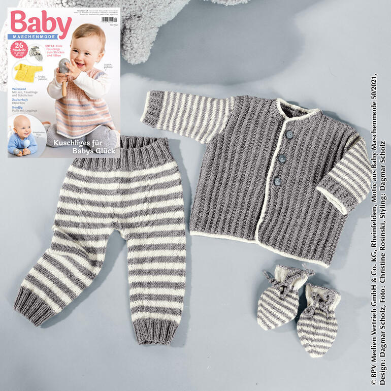 Anleitung 314/2, Baby-Garnitur aus Nuovo Merino 180 von Junghans-Wolle 