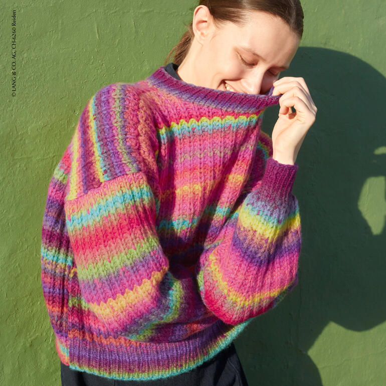 Anleitung 271/3, Pullover aus Mystery von WOOLADDICTS by Lang Yarns 