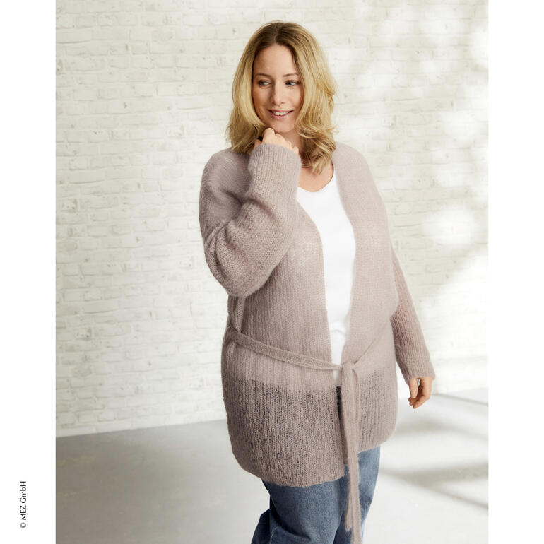 Anleitung 458/3, Jacke aus Elegant Mohair von Schachenmayr 