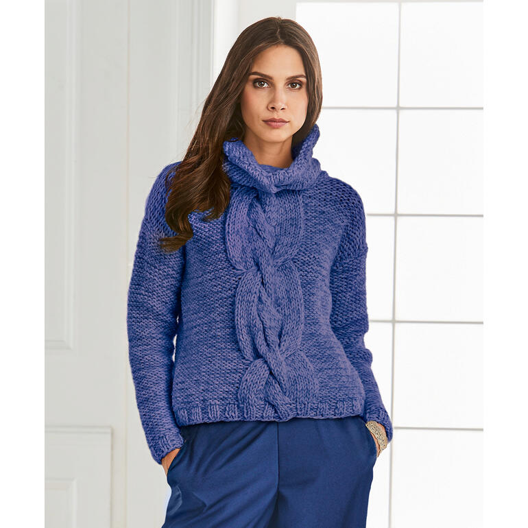 Anleitung 314/4, Rollkragenpullover, 2-fädig aus Merino Dick und Aerea von Junghans-Wolle 