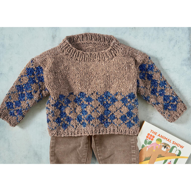 Anleitung 373/4, Baby-Pullover aus Punktino von Junghans-Wolle 