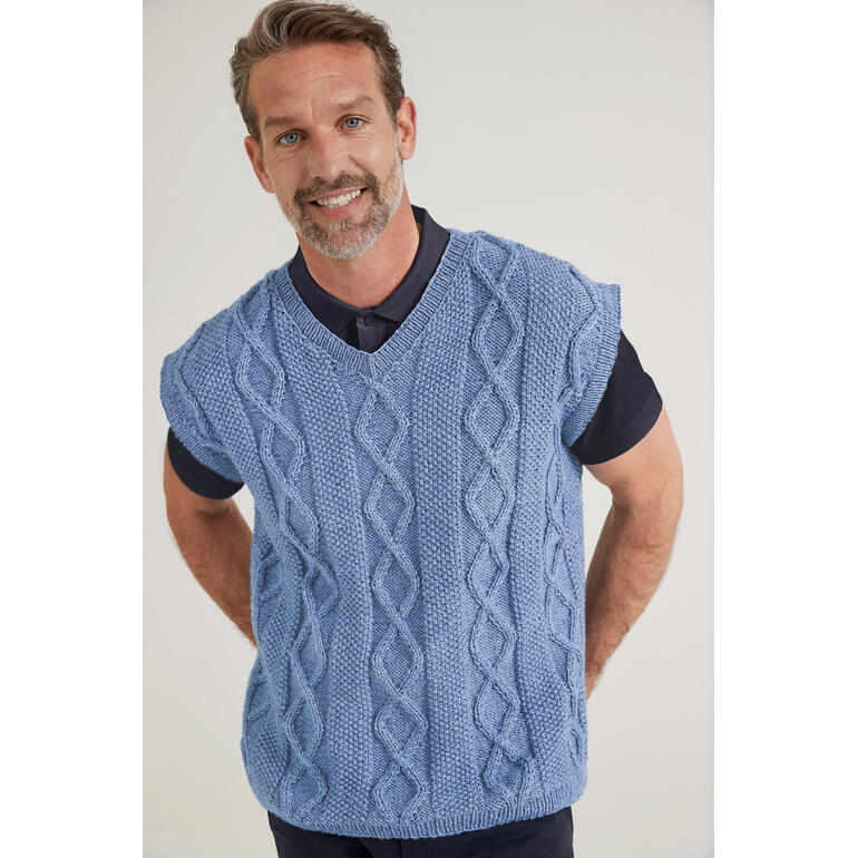 Herren-Pullunder aus Enny in hellblauer Farbe