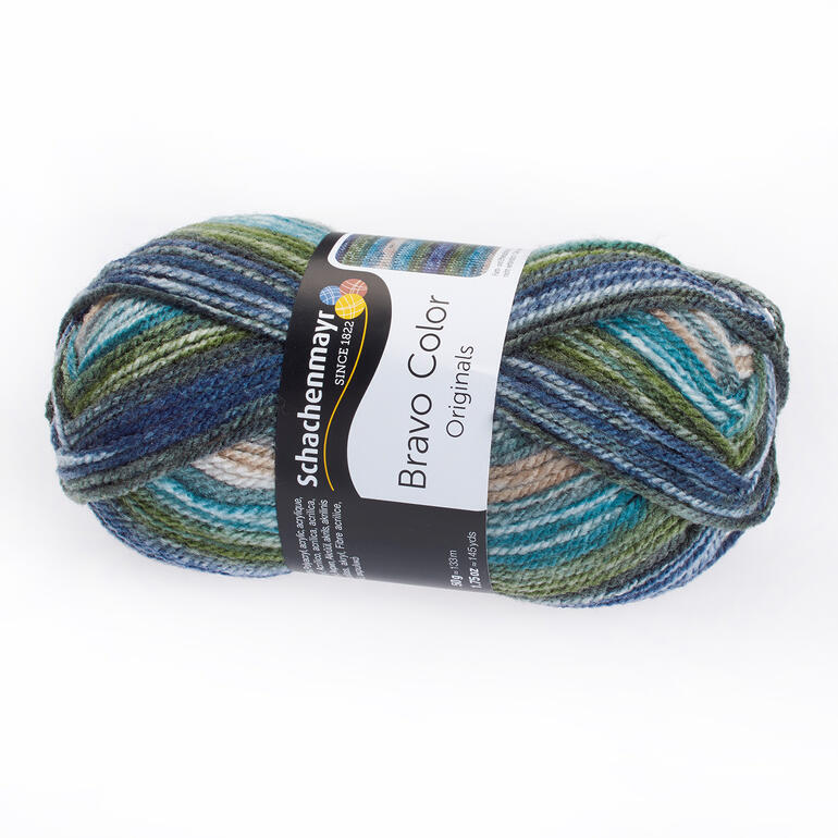 Bravo Color von Schachenmayr in der Farbe Lagune, Knäuel mit 100 g